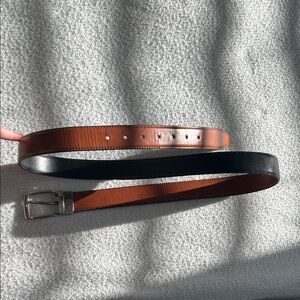 Brown/Black Reversible Leather Belt